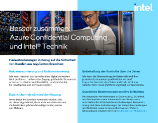 Azure Confidential Computing mit Intel® SGX