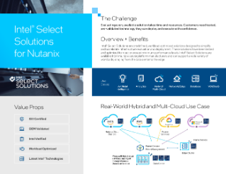 Intel® Select Lösungen für Nutanix HCI v2