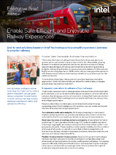Smart Railway Solutions Enabled by Intel