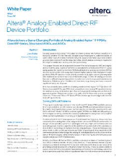 Whitepaper über Intel® Agilex™ 9 FPGAs der Direct RF-Reihe