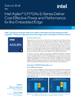Lösungen für Intel® Agilex™ 5 FPGAs der E-Reihe