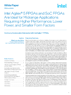 Whitepaper zu Intel® Agilex™ 5 FPGAs und SoC FPGAs