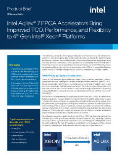 Intel® FPGAs und Intel® Xeon® CPUs der 4. Generation