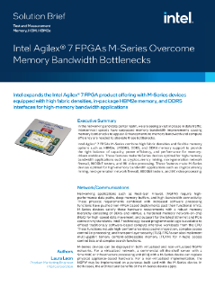 Intel® FPGAs lösen Engpässe bei der Arbeitsspeicher-Bandbreite