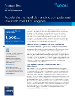 Beschleunigtes HPC: Skalierbare Intel® Xeon® Prozessoren – Produktübersicht