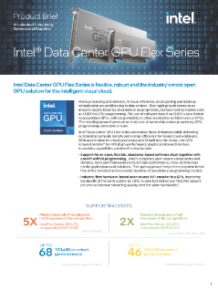 Intel® Data Center GPU der Flex-Reihe – Produktbeschreibung