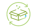 Recycled content icon