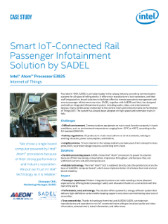 Building Smart IoT-Connected Railways | SADEL, AAEON, and Intel