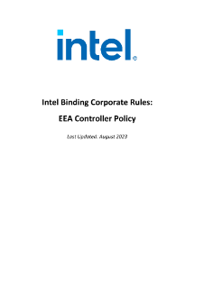 Unternehmensweit verbindliches Regelwerk von Intel (BCR) für den Europäischen Wirtschaftsraum (EWR)