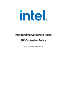 Unternehmensweite Datenschutzbestimmungen von Intel: Richtlinie für Verantwortliche in UK