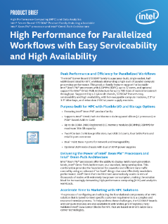 Peak Performance and Efficiency for Parallelized Workflows