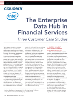 Der Enterprise Data Hub im Finanzsektor