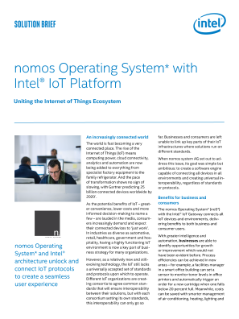 nomos Operating System* and Intel | Uniting the IoT Ecosystem