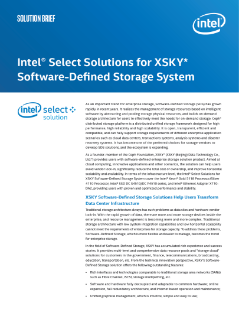 Intel Select Solutions for XSKY Software-Defined Storage System