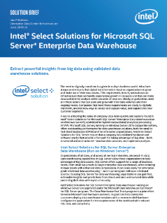 Intel® Select Lösungen für Microsoft SQL Server*