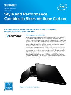 Style and Performance Combine in Sleek Verifone Carbon
