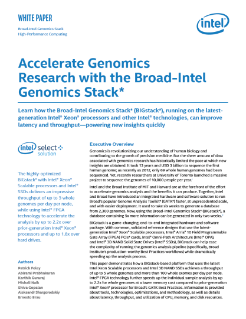 Broad-Intel Genomics Stack*-BIGstack*