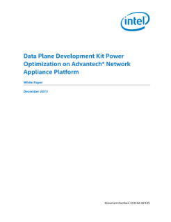 Data-Plane-Development-Kit – Energieoptimierung auf der Plattform für die Network Appliance von der Produktreihe: Whitepaper