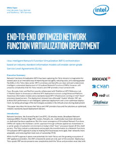 End-to-End Optimized NFV Deployment